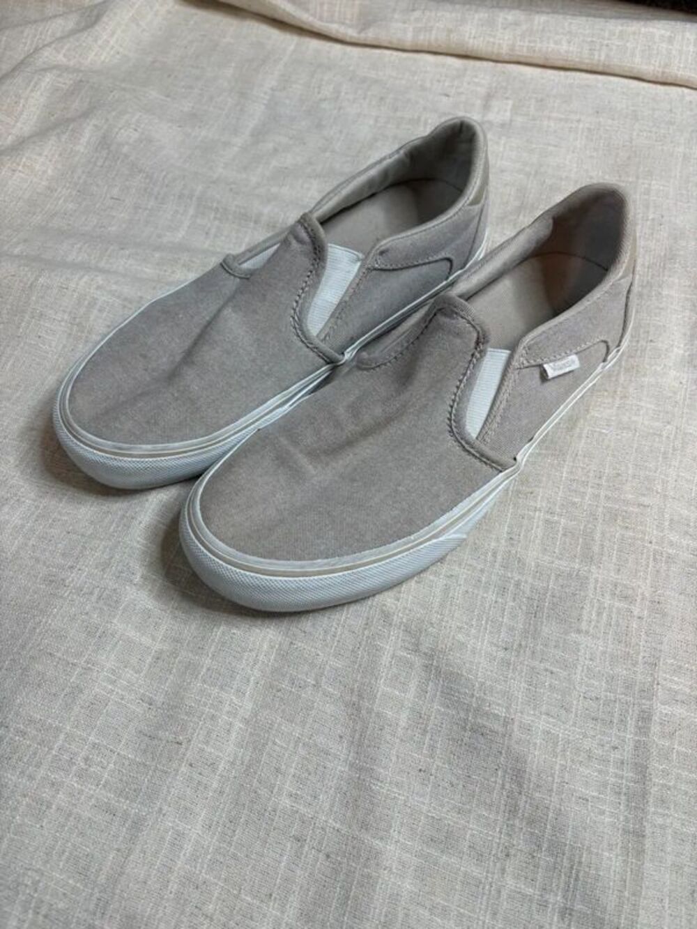 Van's slide on tan womens shoes size 8.5